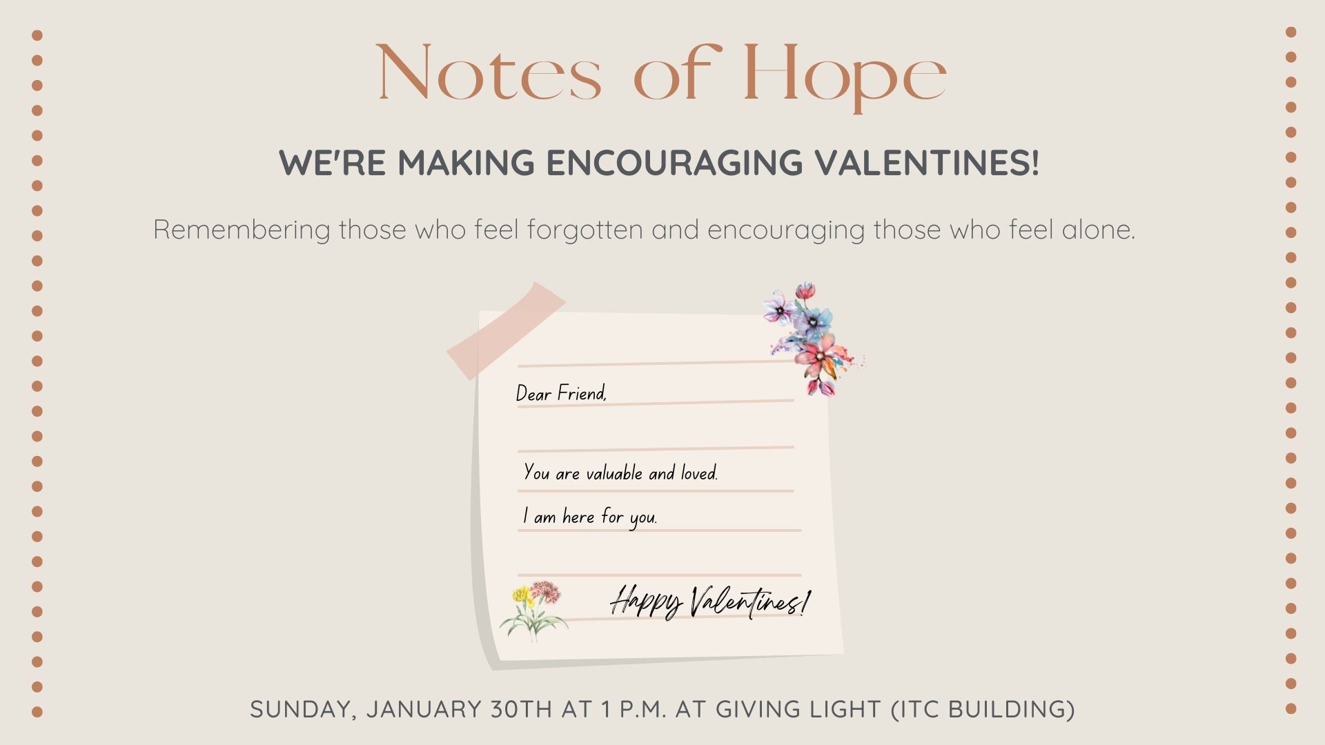 Notes of Hope Valentines Event
