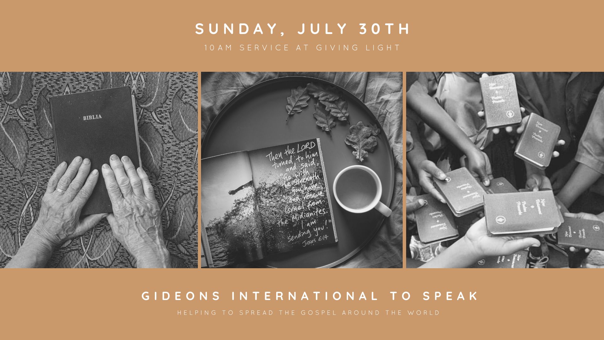 Gideons International to Speak